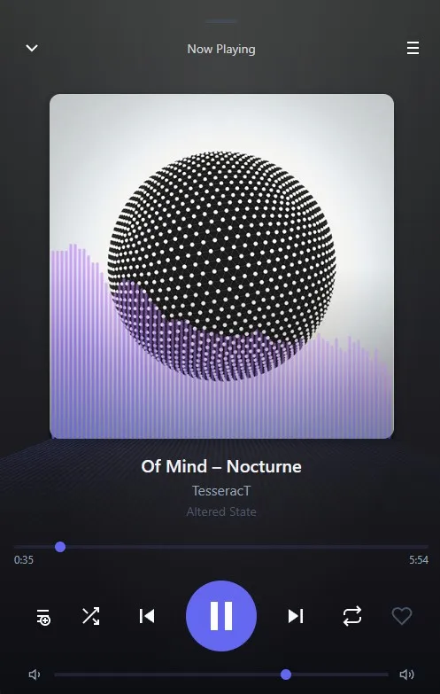 The Fonix One player interface